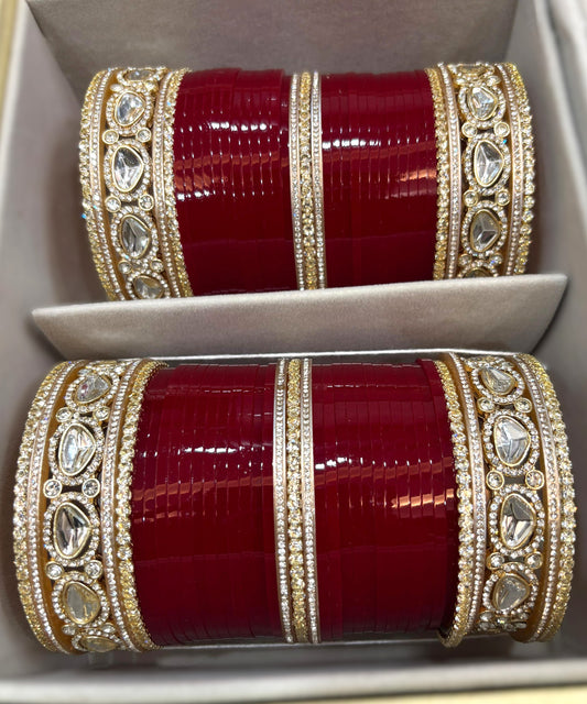 Bridal punjabi Chuda / Chooda / Choora/Rajasthani Chuda /Wedding Bangles Set/ bridal bangles set/ wedding chuda/wedding chooda /Choooda/ Chura